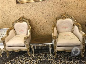 عکس آگهی مبلمان هفت نفره به همراه میزناهارخوری