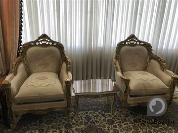 عکس آگهی مبلمان هفت نفره به همراه میزناهارخوری